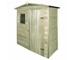vidaXL Abri de stockage de jardin Bois de pin imprégné FSC