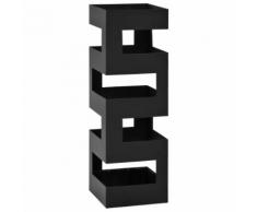 vidaXL Porte-parapluie Tetris Acier Noir