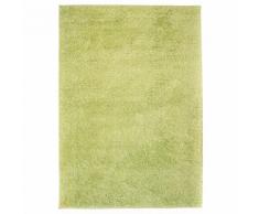 vidaXL Tapis à poils longs 140 x 200 cm Vert