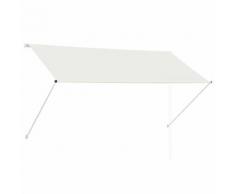 vidaXL Auvent rétractable 250x150 cm Crème