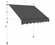 vidaXL Auvent manuel rétractable 150 cm Anthracite