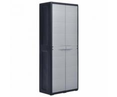 vidaXL Armoire de rangement de jardin 65 x 38 x 171 cm Plastique