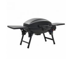 vidaXL Barbecue à gaz portatif avec zone de cuisson Noir