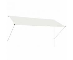 vidaXL Auvent rétractable 300x150 cm Crème