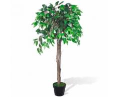 vidaXL Palmier Artificiel Plastique avec Pot 110 cm