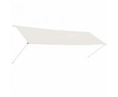 vidaXL Auvent rétractable 400x150 cm Crème