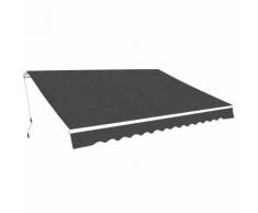 vidaXL Auvent pliable manuel 500 cm Anthracite