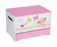 Worlds Apart Coffre à jouets Patchwork 60x39x39 Rose WORL230004