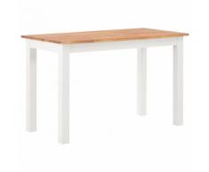vidaXL Table de salle à manger 120x60x74 cm Bois de chêne solide