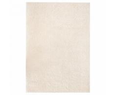 vidaXL Tapis à poils longs 80 x 150 cm Couleur crème