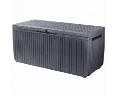 Keter Coffre de jardin Springwood 305 L Aspect bois Anthracite