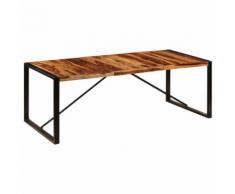 vidaXL Table de salle à manger 220x100x75 cm Bois solide de Sesham