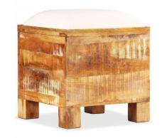 vidaXL Banc de rangement Bois massif recyclé 40 x 40 x 45 cm