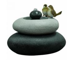 Velda Fontaine de jardin Oiseaux sur pierre double 850844