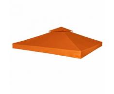 vidaXL Recouvrement de remplacement d'auvent 310 g/m² 3x3m Terre cuite