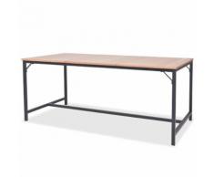 vidaXL Table de salle à manger Bois de frêne 180 x 90 x 76 cm