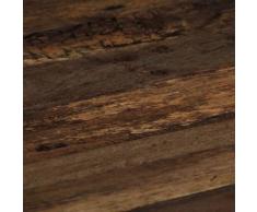 vidaXL Table basse Opium Bois de traverse et acier 80 x 78 x 35 cm