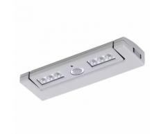 EGLO Réglette à piles 6 LED argentée Baliola 94684