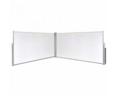vidaXL Auvent latéral rétractable crème de 160x600 cm