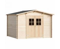 vidaXL Abri de jardin/Cabane 28 mm 3 x 3 m Bois