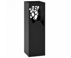 vidaXL Porte-parapluie Pierres Acier Noir