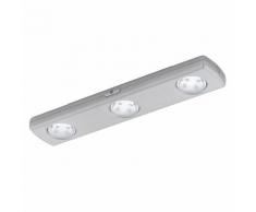 EGLO Réglette à piles 12 LED argentée Baliola 94685