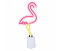 FLAMINGO - Lampe à poser Néon Flamant Rose/Jaune H45cm - Lampe à poser Sunnylife designé par -