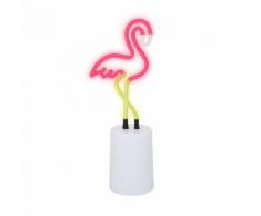 FLAMINGO - Lampe à poser Néon Flamant Rose/jaune H25cm - Lampe à poser Sunnylife designé par -