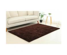 : 1 tapis à poils longs 120 x 170 cm / chocolat