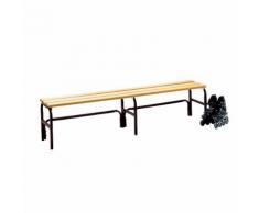 Banc de vestiaire sans dossier sans porte-chaussures