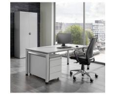 Bureau complet ARCOS bureau, armoire à porte battante, caisson roulant à 3 tiroirs ,mauser