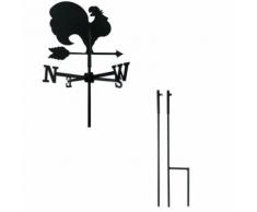 "Girouette Coq petit modèle + Mât à planter"