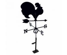 "Girouette coq en fer forgé grand modèle + Support Universel"