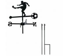 "Girouette Footballeur petit modèle + Mât à planter"