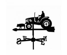 "Girouette Fermier sur son Tracteur en fer forgé"