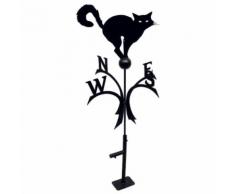 "Girouette Chat grand modèle sur roulements à billes + support Universel"