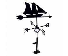 "Girouette Bateau Grand Modèle + Support Universel"