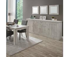 NOUVOMEUBLE Enfilade contemporaine couleur chêne gris SAUGE