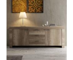 NOUVOMEUBLE Enfilade contemporaine couleur chêne LOGGIA