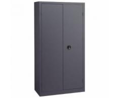 armoire à portes battantes anthracite l 120 x h 198,