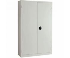armoire à portes battantes gris l 100 x h 198,