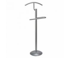 valet de nuit dressboy design gris aluminium,