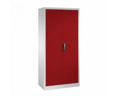 armoire à outils à portes battantes, gris et rouge, p500mm,