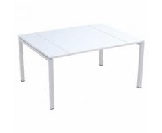 table réunion easy office 150x114 pied blc plateau blc/blc,
