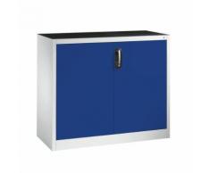 armoire à outils d'appoint, portes battantes, bleu, l1200mm,