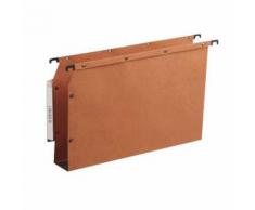 Elba Oblique - 25 Dossier suspendu kraft à boutons-pression ultimate - Pour armoire - Fond 50 mm