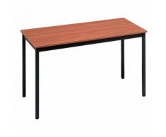 table de reunion 160x80 plateau teck/pi eds bruns,