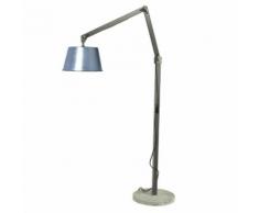 MAX-Lampe de lecture Bois & Mtal H135cm gris Sampa Helios