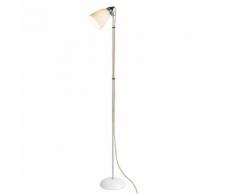 HECTOR DOME-Lampe de lecture Porcelaine/Chrome H137cm Blanc Original BTC