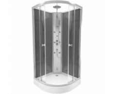 Cabine de douche GRIZZLE 1/4 de cercle 85x85x225cm